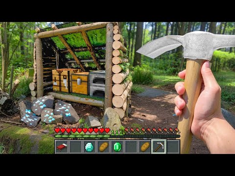 Minecraft in Real Life MOVIE REALISTIC WITCH HOUSE in Minecraft Real Life POV 創世神第一人稱真人版