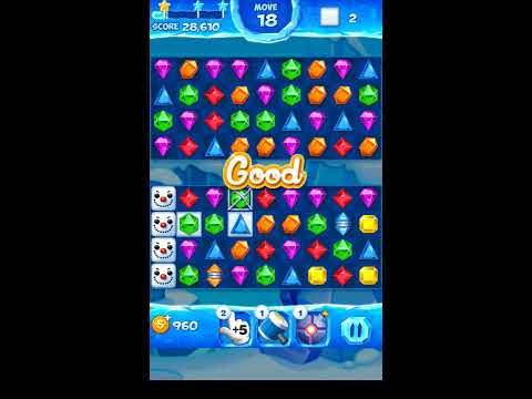 Jewel Pop Mania:Match 3 Puzzle Level 47 ( Jewel Ice Episode ) - Walkthrough ( No Booster )