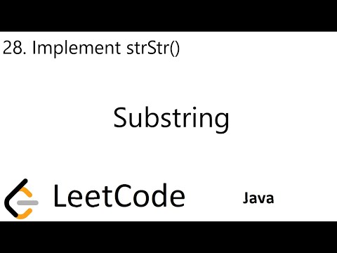 LeetCode 28 | Implement strStr() | Substring | Java