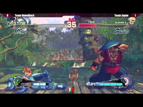 Final Round 18 Ultra Street Fighter 4 3v3 Top 8 Team Japan vs Team Downback