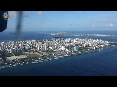 SCENIC Maldives Landing at World's Largest Floatplane Base: TMA Dash 6 Twin Otter! [AirClips]