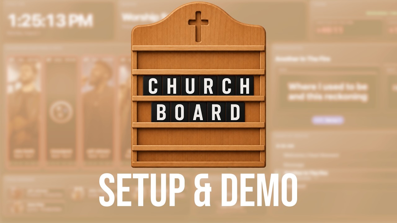 Watch the ChurchBoard setup and demo video on YouTube