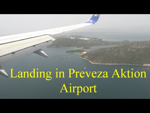 Aterrissando no aeroporto de Preveza Aktion
