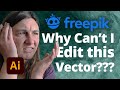 How to Edit a Vector from Freepik.com (or Other Site) • Adobe Illustrator
