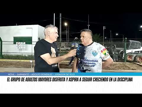 Cada vez más adultos mayores practican tejo en Sarmiento