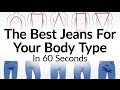 Best Jeans For Body Type What Denim Fits A Man Best Jean Denims Visual Fit Guide Video