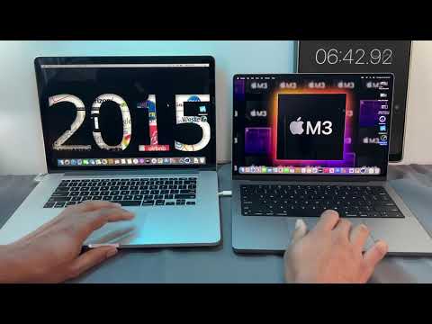 2024  Macbook Pro 13" M3 vs  2015 Macbook pro 15" i7  performance Comparison s