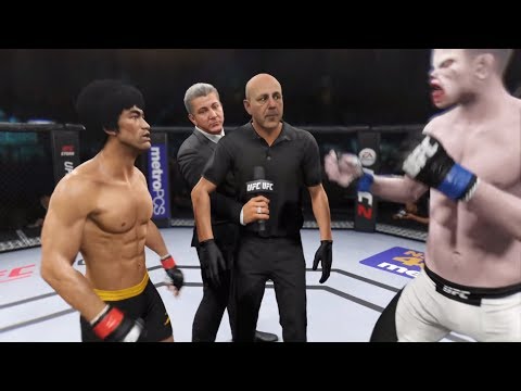 Bruce Lee vs. White Shark (EA Sports UFC 2) - CPU vs. CPU