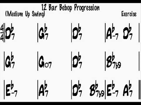 12 bar jazz-blues Db backing track