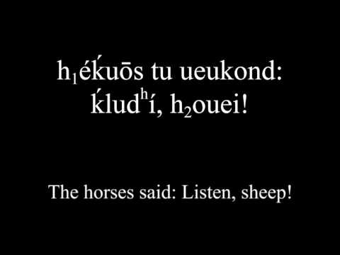 Spoken Proto-Indo-European - Schleicher's Fable