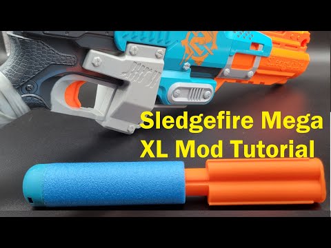 For Nerf Sledgefire Toy ShotGun - Mega XL Firing Triple Mod
