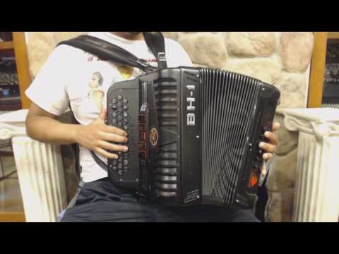 NEW Black Hohner Anacleto Black Hawk BH-I Diatonic Button Accordion Binci GCF Sol Binci LMM 34 12 image 4