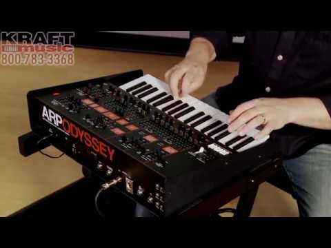 Korg ARP Odyssey Rev3 37-Slim Key Duophonic Analog Synthesizer 2015 - Present - Black/Orange image 2