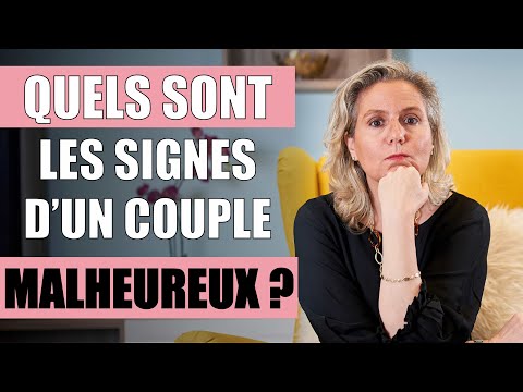 What are the signs that a couple is unhappy?