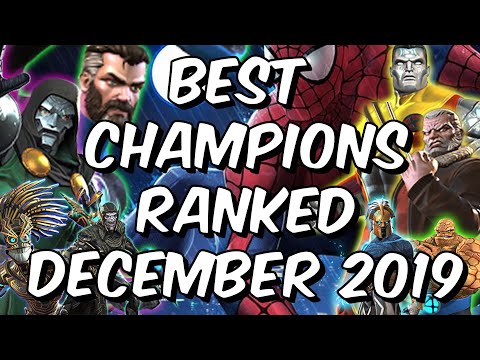 Best Champions Ranked December 2019 - Seatin's Tier List - Marvel Contest of Champions