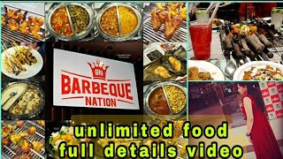 Barbque Nation Unlimited Food Buffet Lunch &Starters/Best Buffet in Greater Noida/Surprise 🎂Cutting💖