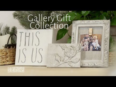 Presente de Dia das Mães DIY: Galeria de fotos de família de arte de parede DIY com moldes IOD