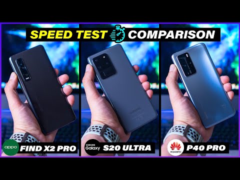 Galaxy S20 Ultra Vs Huawei P40 pro Vs Oppo Find X2 Pro - Speed test with a difference