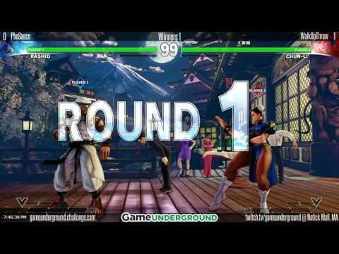 GUM06 SFV - WalkUpThrow(Chun-Li) Vs. PhoSauce(Rashid)