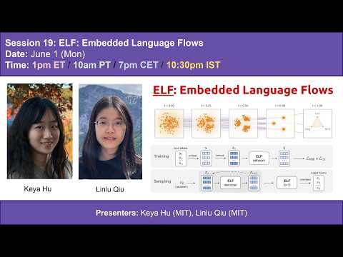 S19 | ELF: Embedded Language Flows