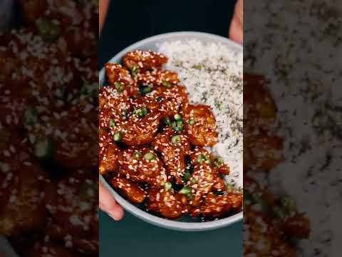How to make a Crispy Sesame Chicken🤤🙈 | #shorts