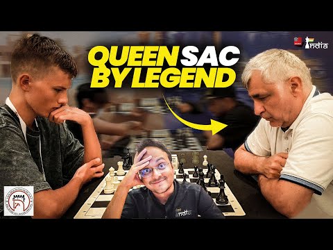 Ivanchuk's amazing queen sacrifice against 1900 Elo opponent | Abu Dhabi Blitz 2024