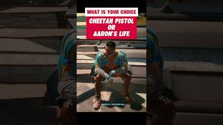 Save Aaron or Take the Gun? - Cyberpunk 2077 #shorts #gaming #cyberpunk2077