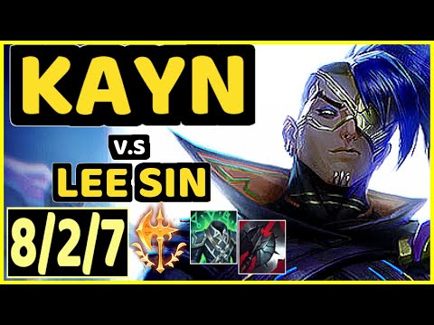 FLAWLESS (KAYN) vs LEE SIN - 8/2/7 KDA JUNGLE GAMEPLAY - KR Ranked MASTER