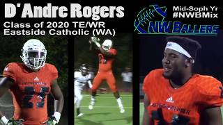 D&#39;Andre &quot;DJ&quot; Rogers &#39;20 TE/WR Eastside Catholic (WA) -- So. Mid-Yr #NWBMix