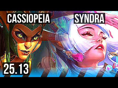 CASSIOPEIA vs SYNDRA (MID) | EUW Master | 25.13