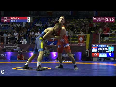 Qual. GR - 67 kg: A. KATONA (SRB) v. E. SOINI (SWE)