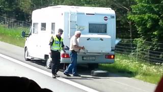 preview picture of video 'Olycka på motorväg , An accident on highway'