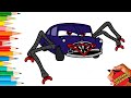 Drawing Doc Hudson Cars Eater Easy Step By Step Lightning McQueen Lightningmcqueen Spidereater