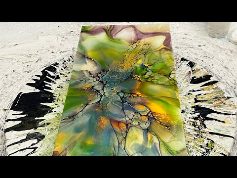 Blues and Greens - Sheleeart bloom technique 