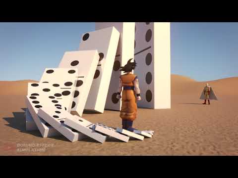 Goku Vs Saitama - [PLAYING WITH DOMINO EFFECT]