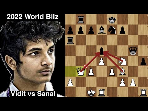 Instant Resign After Blunder | Vidit vs Sanal | 2022 FIDE World Blitz Championship