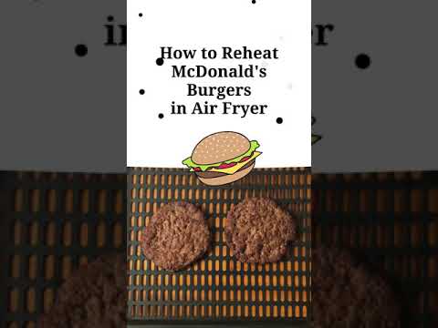 Reheat McDonalds Burgers in the Air Fryer #shorts
