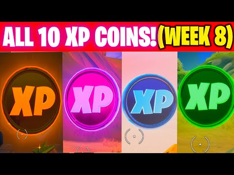 All XP COINS LOCATIONS IN FORTNITE SEASON 4 Chapter 2 (WEEK 8 Challenges)