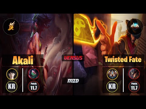 Doinb AKALI (Mid) [Fleet Footwork] VS TWISTED FATE - Challenger KR Patch 11.7