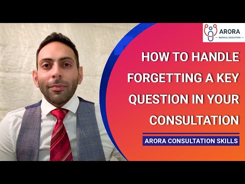 How to handle forgetting a key question in your Consultation.... in 240 seconds