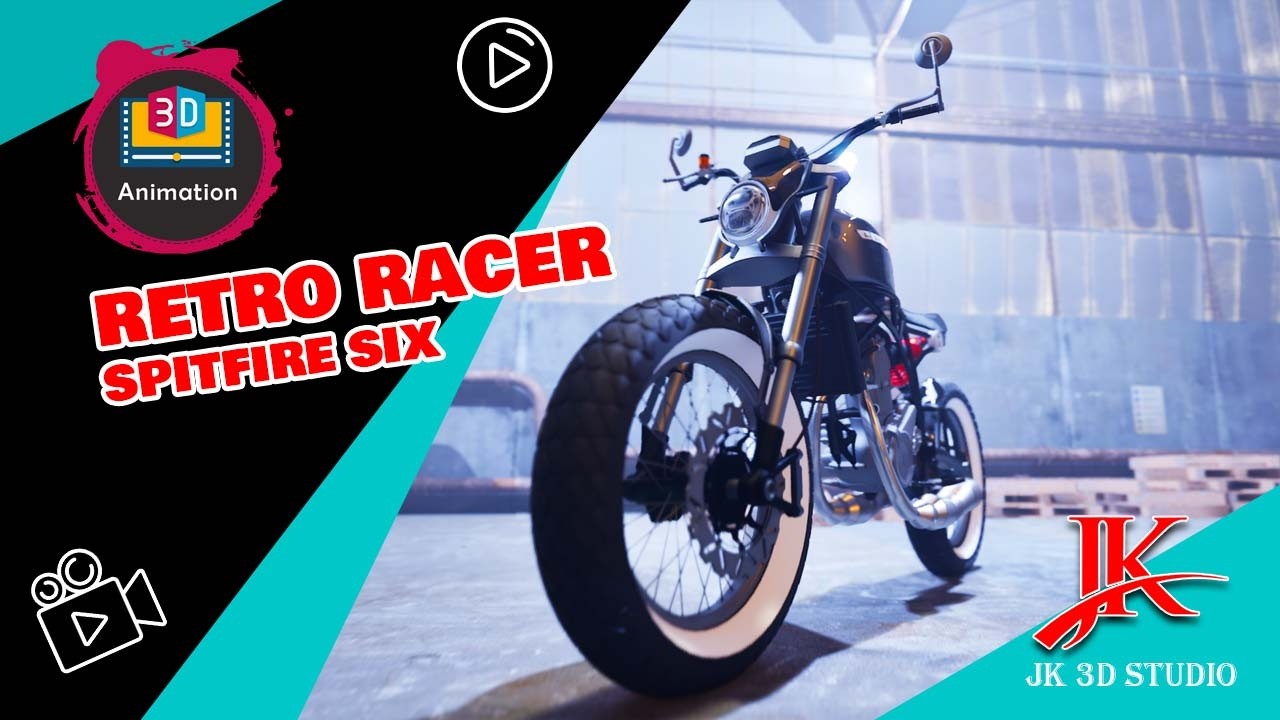 Retro Racer Spitfire Six 3D Model