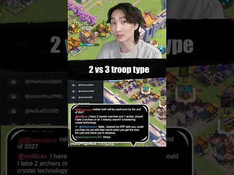 Moet je 3 soorten troepen inzetten? #rok #riseofkingdoms