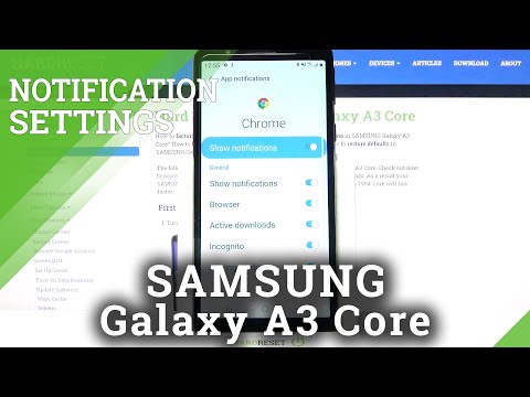 How to Personalize Notifications  on Samsung Galaxy A3 Core – Turn On App Notifications