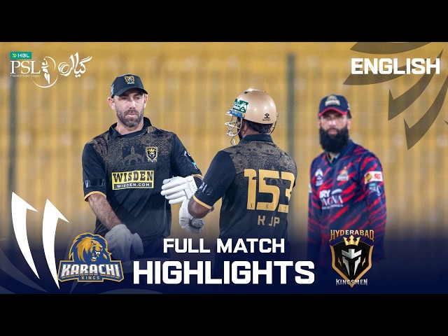 Full Match Highlights | Karachi Kings vs Hyderabad Kingsmen | English | Match 20 | PSL 11 | MZB1K Full Match Highlights | Karachi Kings vs Hyderabad Kingsmen | English | Match 20 | PSL 11 | MZB1K