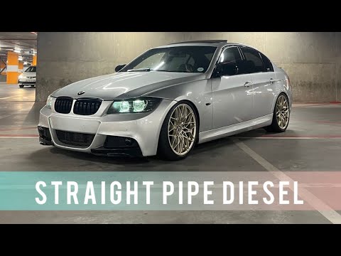 This Stage 2 BMW E90 330d Manual Sounds INSANE (Straight Pipe Diesel)