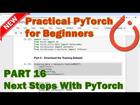 PyTorch Beginner Tutorial - Part 16 (Next Step in Our PyTorch Tutorial)