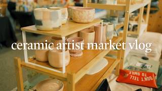 my first time vending at a two day pottery festival 😌 ceramic artist studio vlog