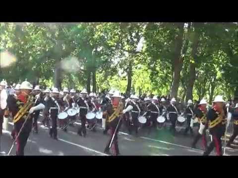 Massed Bands of H.M. Royal Marines 04-06-14 Birdcage Walk