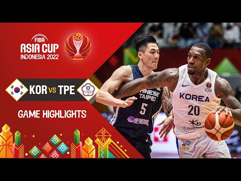 Korea 🇰🇷 - Chinese Taipei  | Basketball Highlights - #FIBAASIACUP 2022