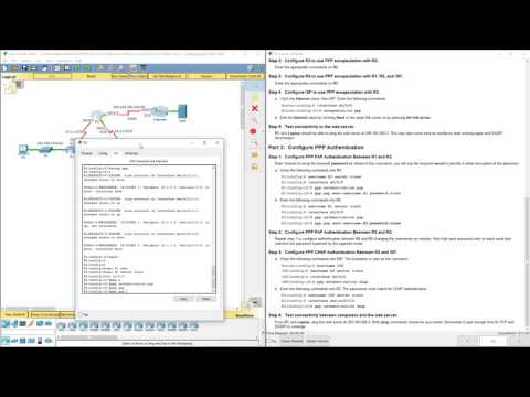 Lab 3.3.2.7 Packet Tracer - Configuring PAP and CHAP Authentication